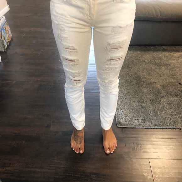Current Elliot white Stiletto jeans size 24 - Picture 8 of 9